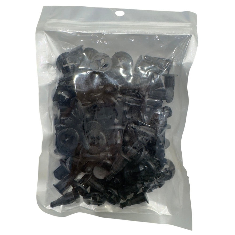 Universal Automotive Bumper Fender Push Retainer Clips Black Nylon GRC-08‎ Pack